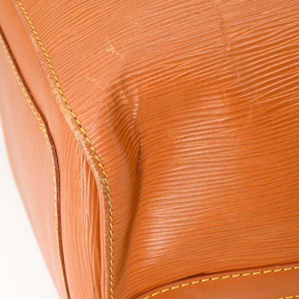 LOUIS VUITTON Authentic Brown Leather Keepall 45 Boston Bag - Picture 12 of 16